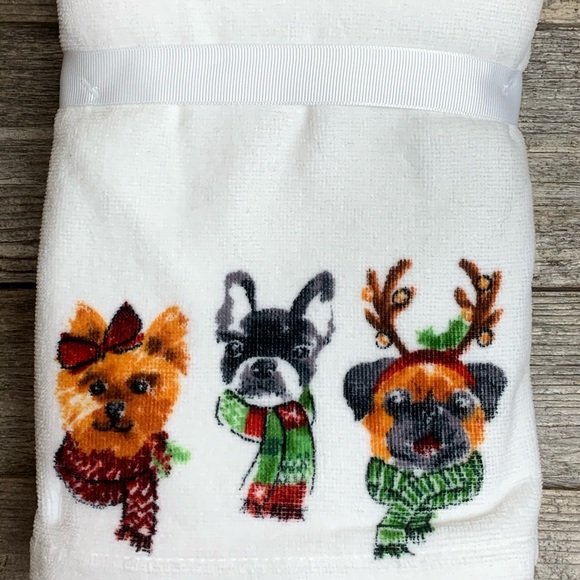 Adorable Dog Hand Towel Set of 2 - Picture 2 of 2
